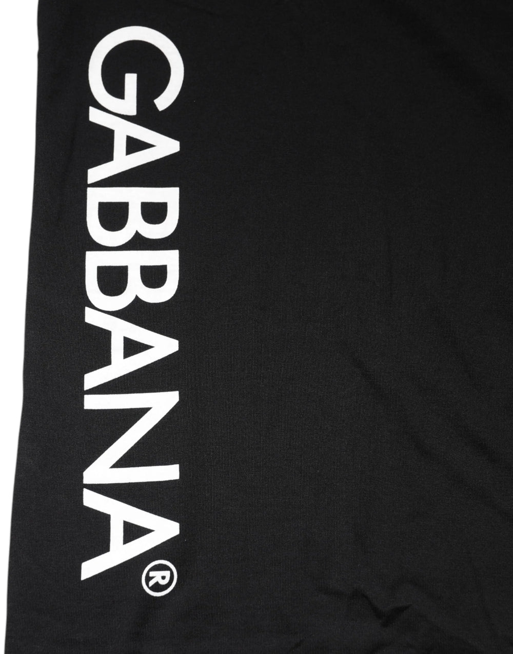 Dolce & Gabbana Black Logo Print Cotton Men Crew Neck T-shirt - IT46 | S - T-Shirts