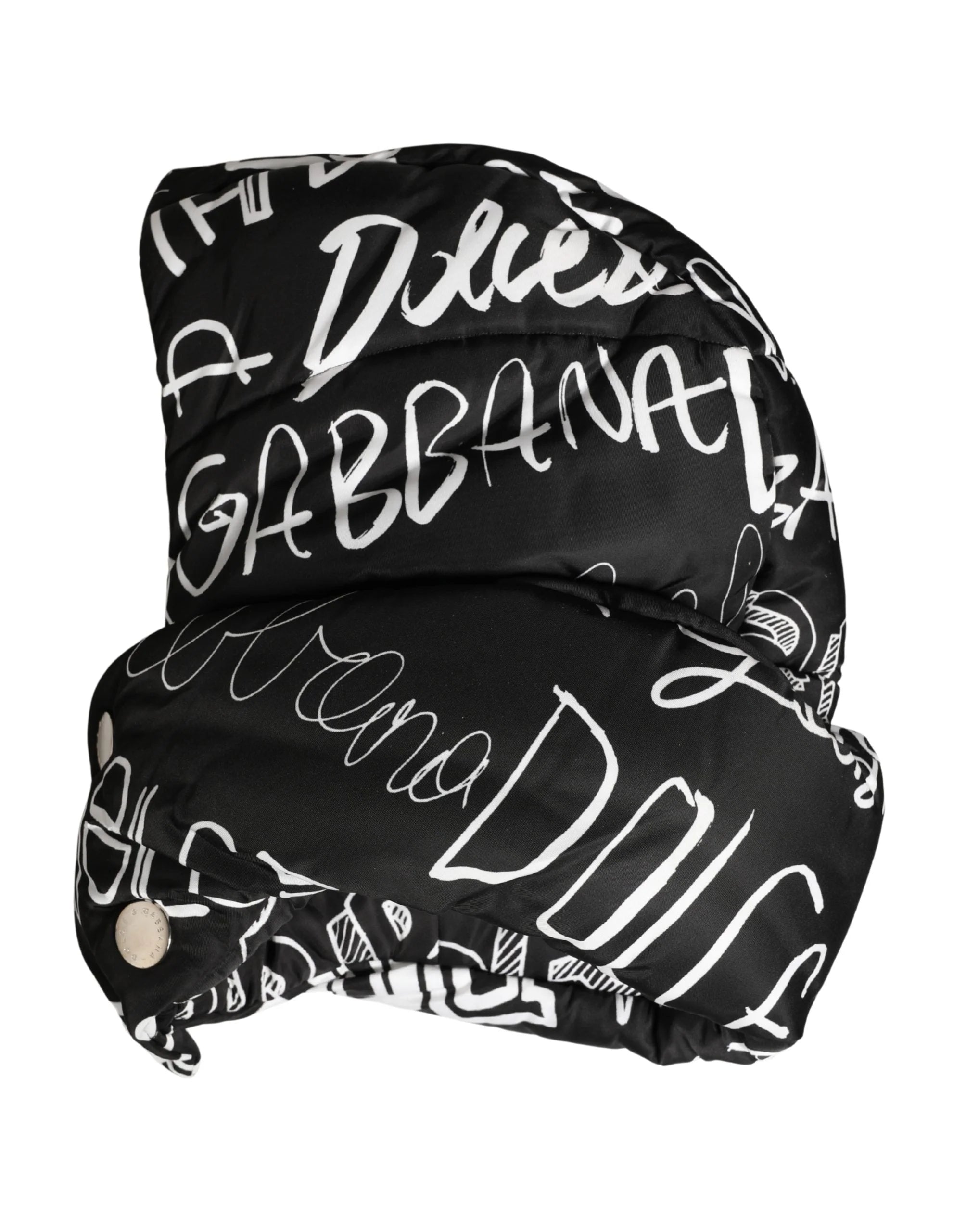 Dolce & Gabbana Černá čepice s potiskem loga - Bandany a čelenky