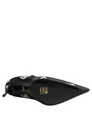 Dolce & Gabbana Black Logo Stretch Heels Ankle Boots Shoes - EU38.5/US8.5