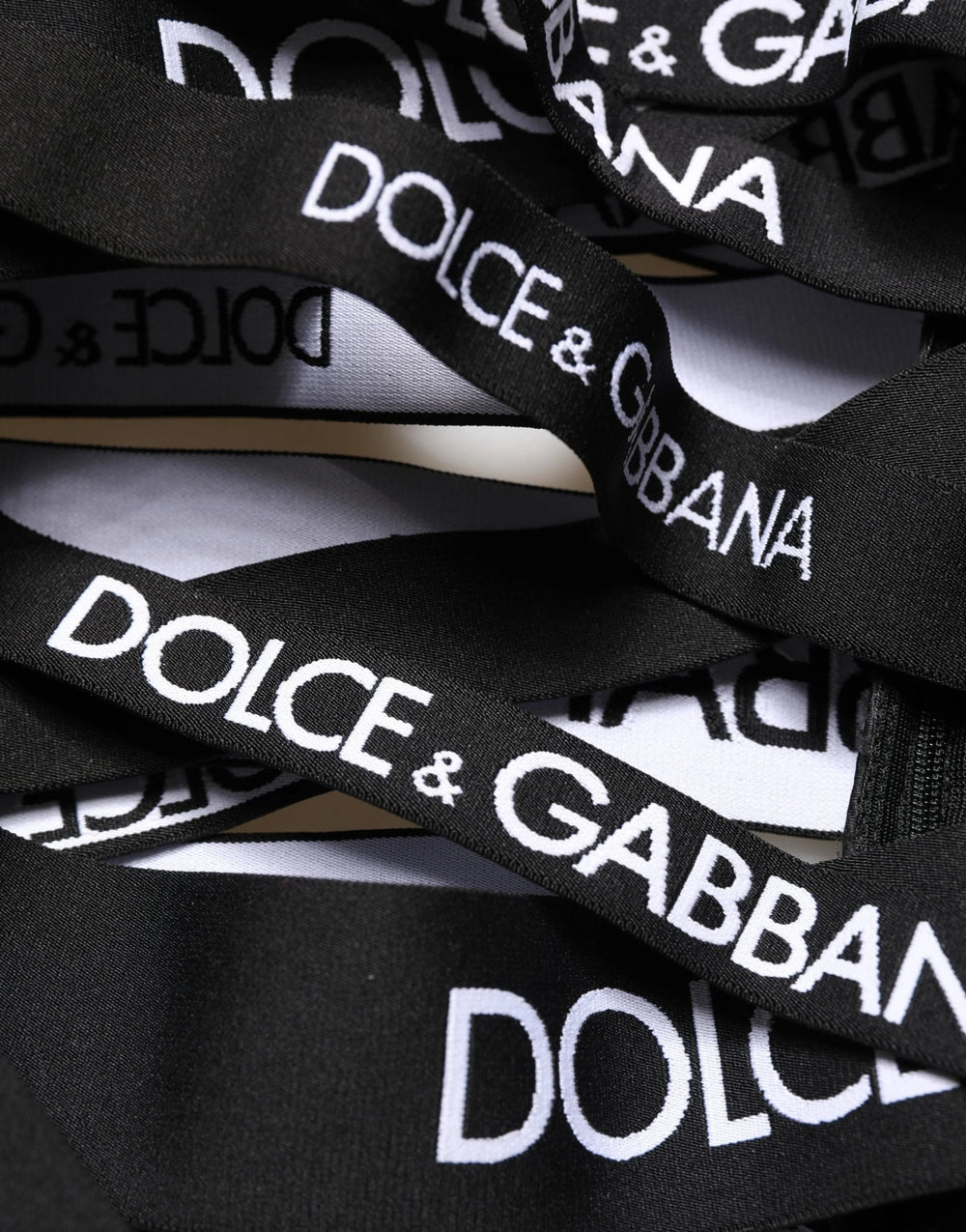 Dolce & Gabbana Black Logo Tape Cut Out Skinny High Waist Pants - IT40|S