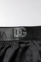 Dolce & Gabbana Black Logo Waist Regular Boxer Shorts Underwear - IT4 | S - Boxer Shorts
