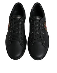 Dolce & Gabbana Black London Sacred Heart Men Sneakers Shoes - Sneakers