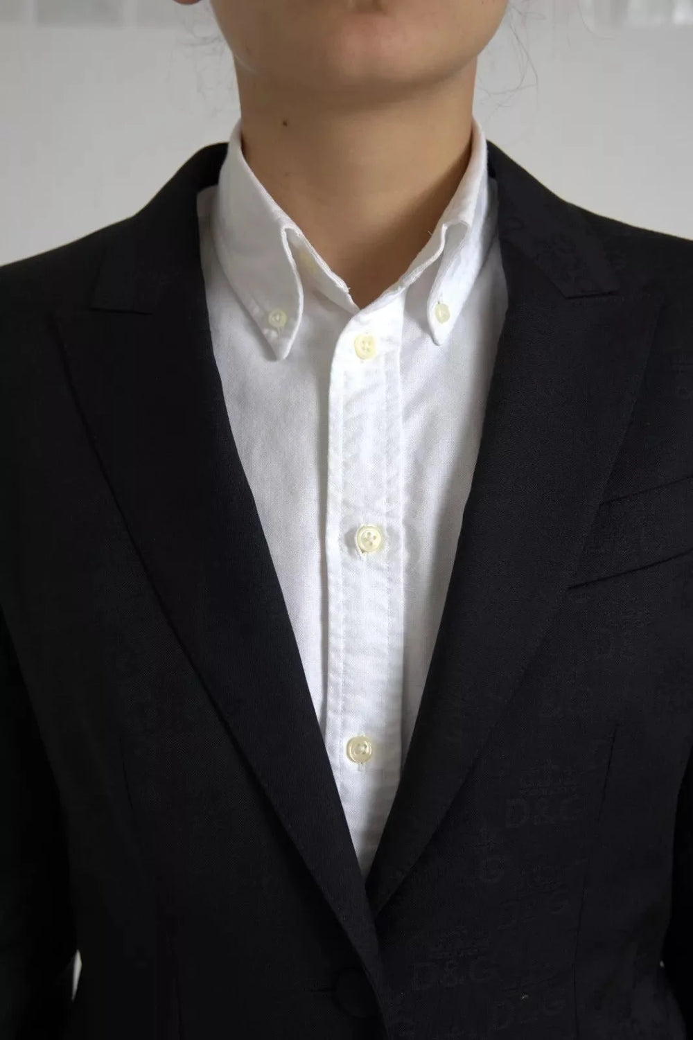 Dolce & Gabbana Black Long Sleeve Coat Blazer Jacket - IT44 | L - Overcoats