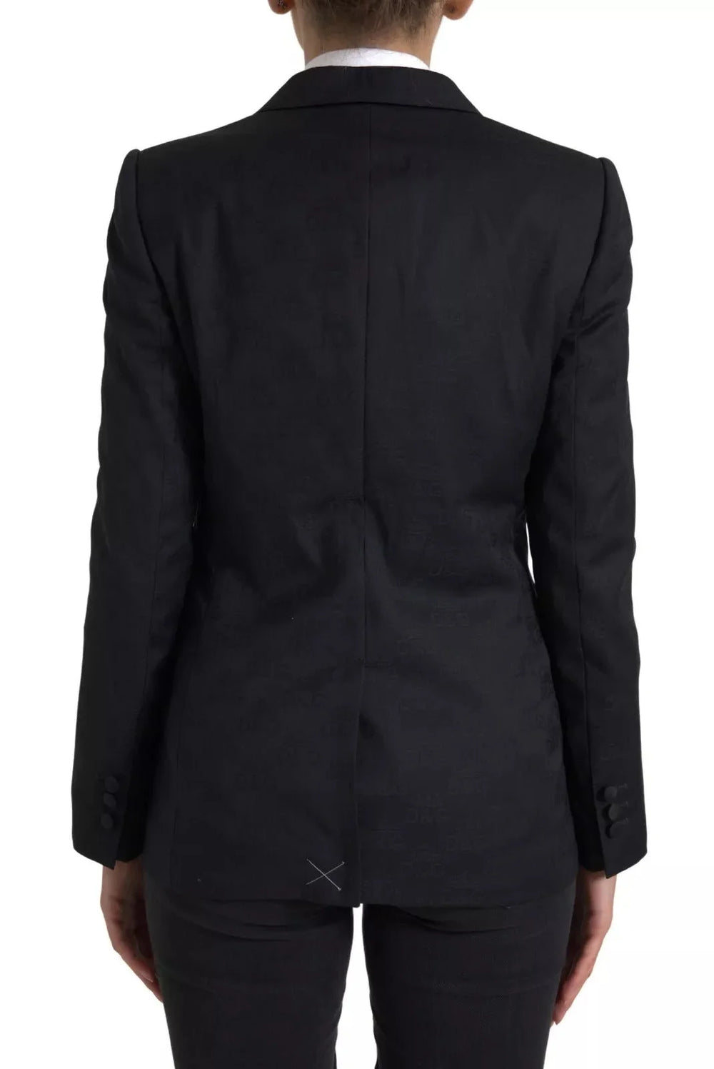 Dolce & Gabbana Black Long Sleeve Coat Blazer Jacket - IT44 | L - Overcoats