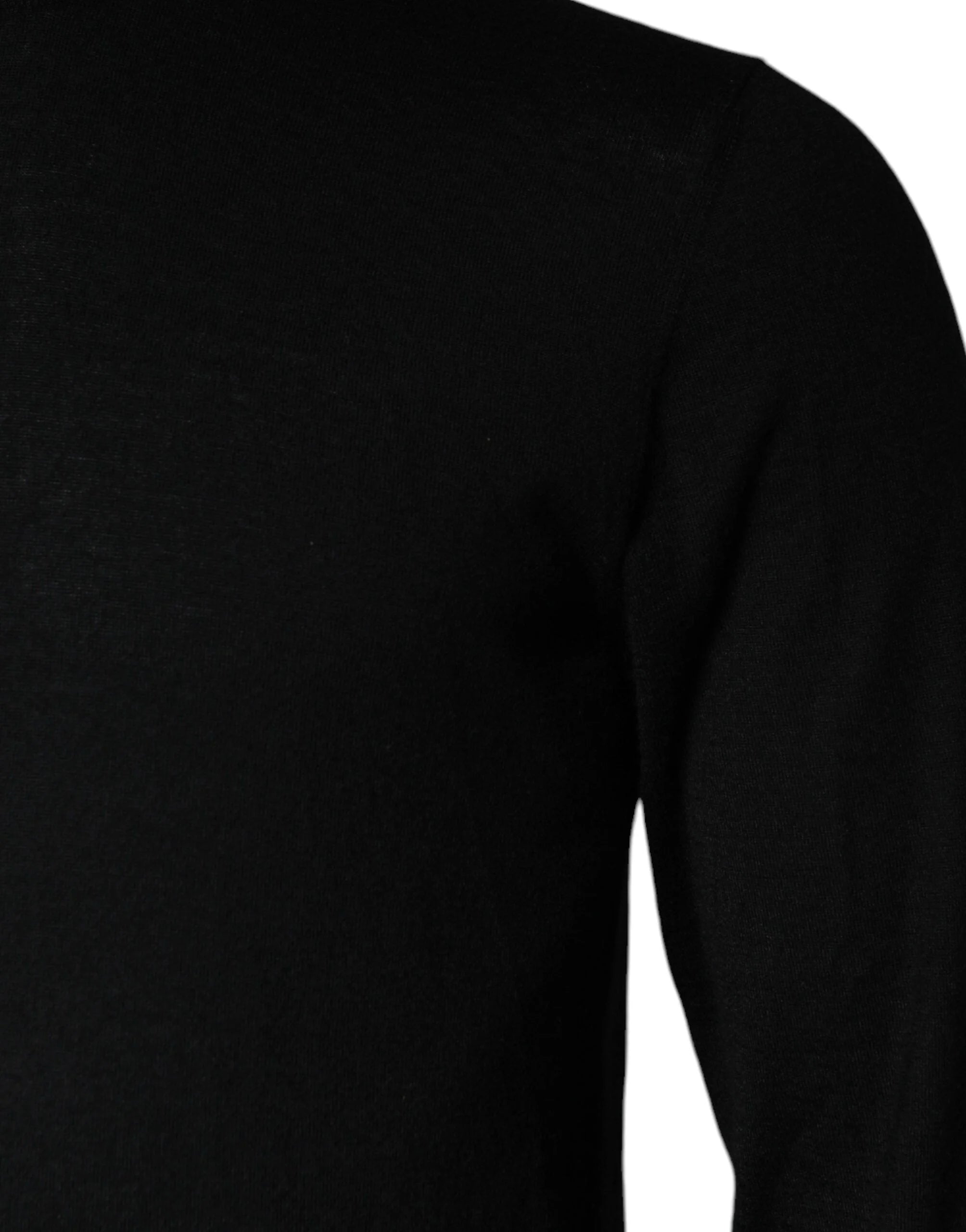 Dolce & Gabbana Black LongSleeve Turtleneck Pullover Sweater - IT48 | M - Sweaters