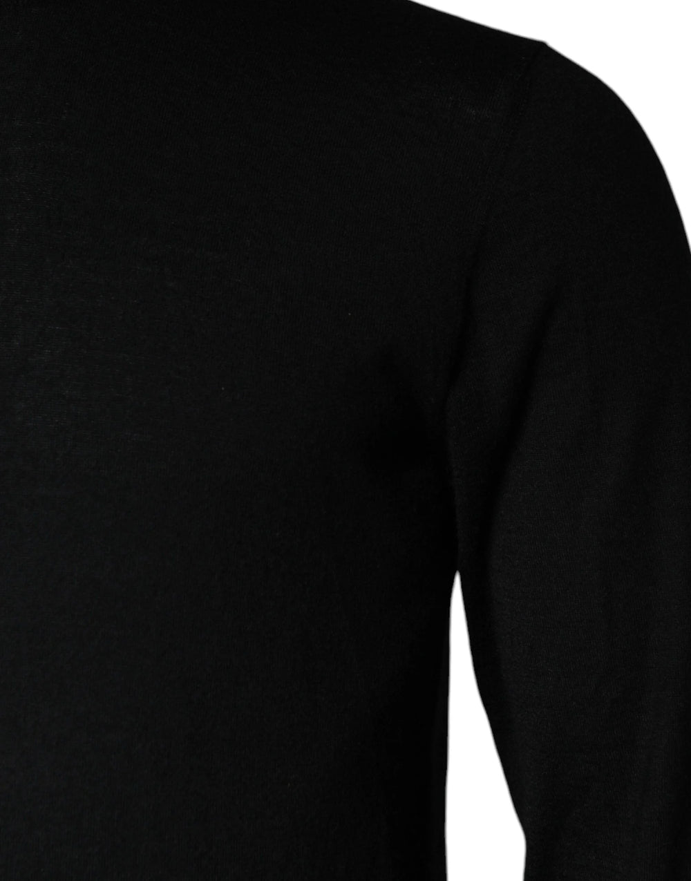 Dolce & Gabbana Black LongSleeve Turtleneck Pullover Sweater - IT48 | M - Sweaters