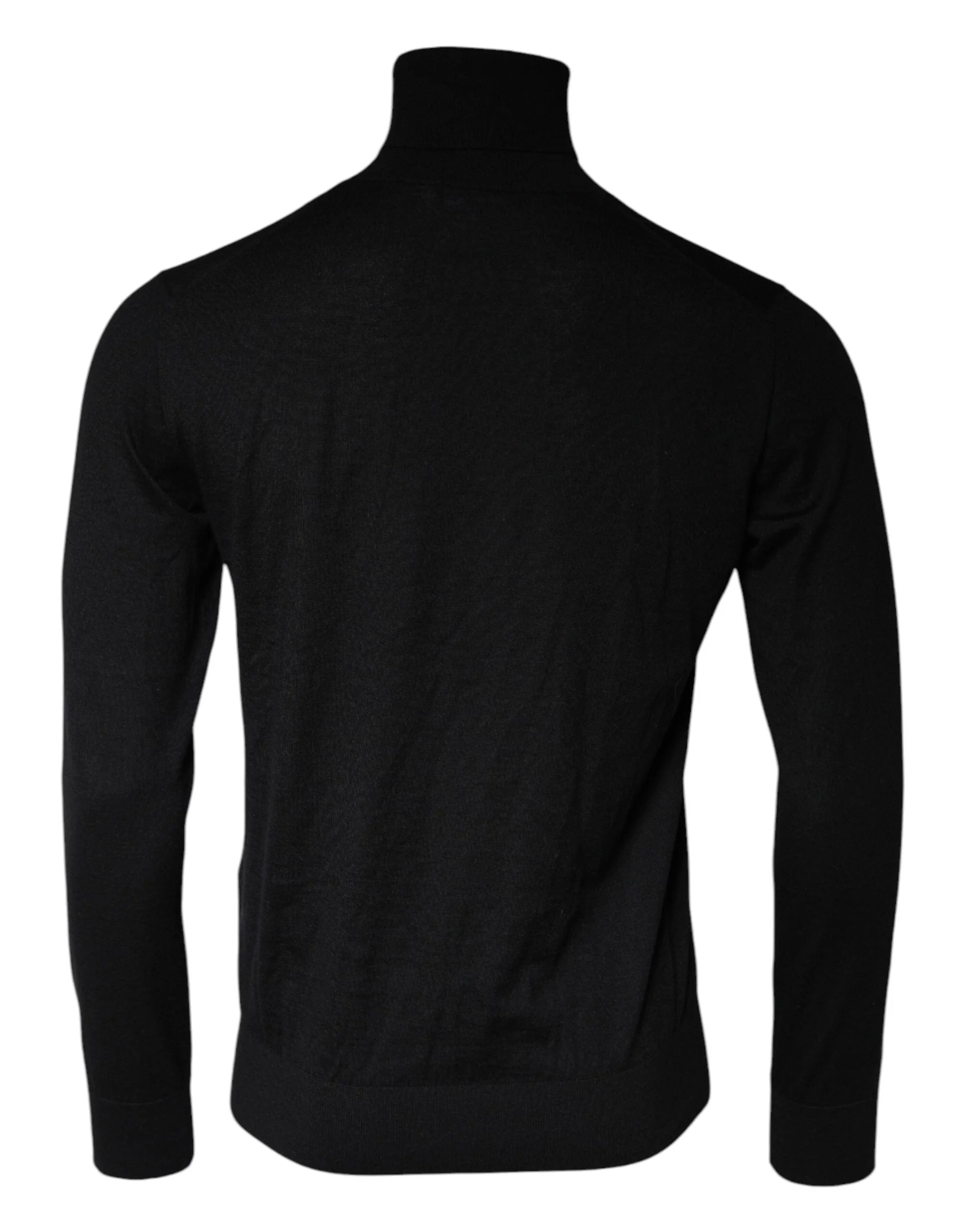 Dolce & Gabbana Black LongSleeve Turtleneck Pullover Sweater - IT48 | M - Sweaters