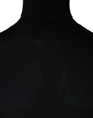 Dolce & Gabbana Black LongSleeve Turtleneck Pullover Sweater - IT48 | M - Sweaters