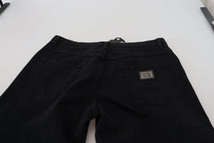 Dolce & Gabbana Black Loose Regular Torn Cotton Jeans - Jeans