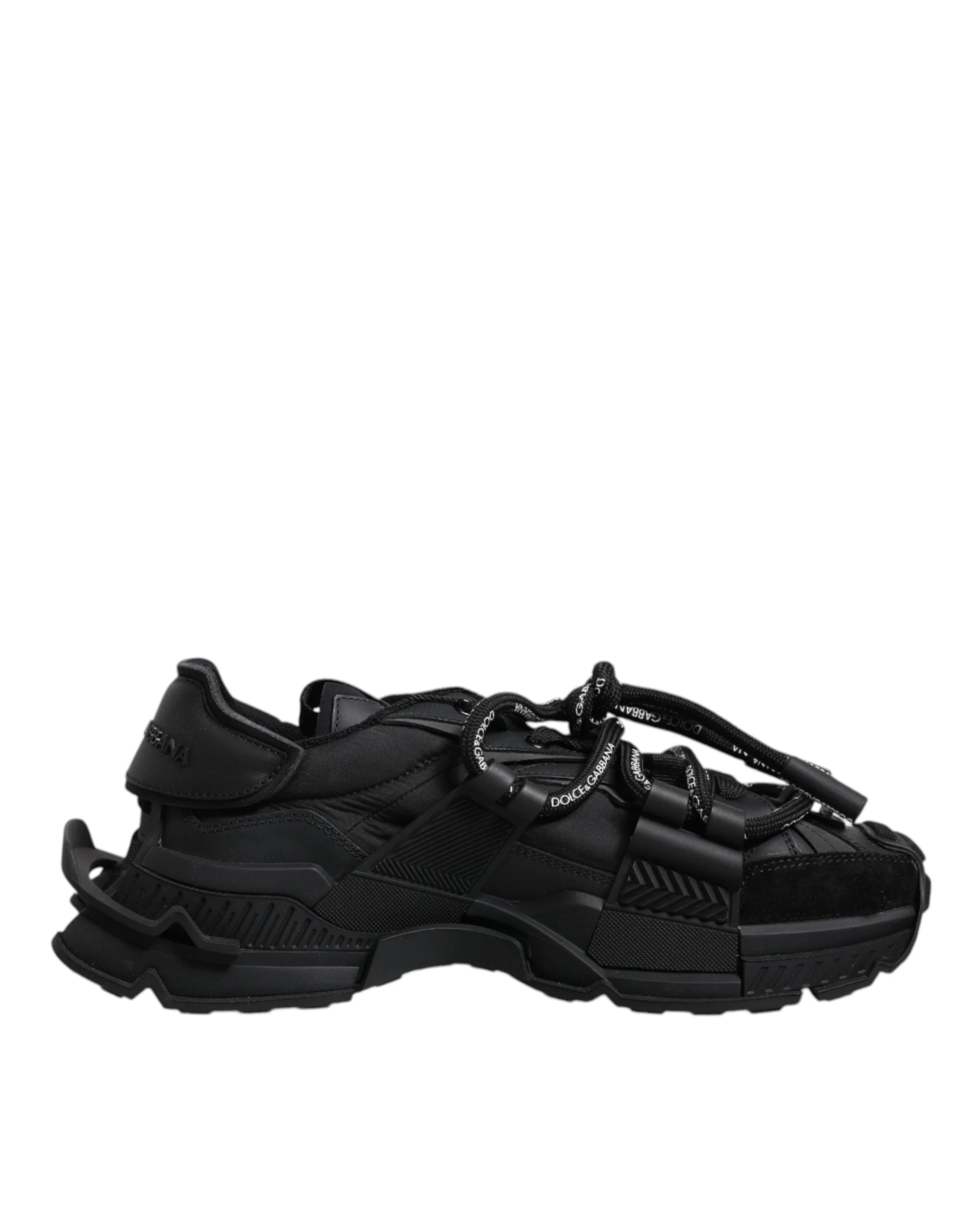 Dolce & Gabbana Black Low Top Space Lace Up Sneakers Shoes - EU39/US6 - Sneakers