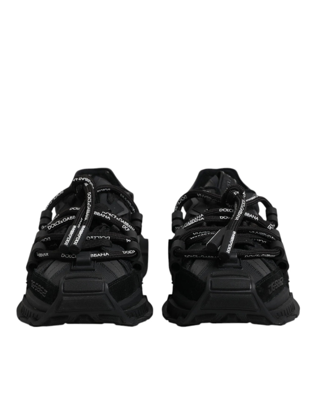 Dolce & Gabbana Black Low Top Space Lace Up Sneakers Shoes - EU39/US6 - Sneakers