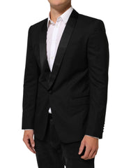 Dolce & Gabbana Black MARTINI 1 Button Suit Jacket Blazer - IT48 | M - Sport Jackets