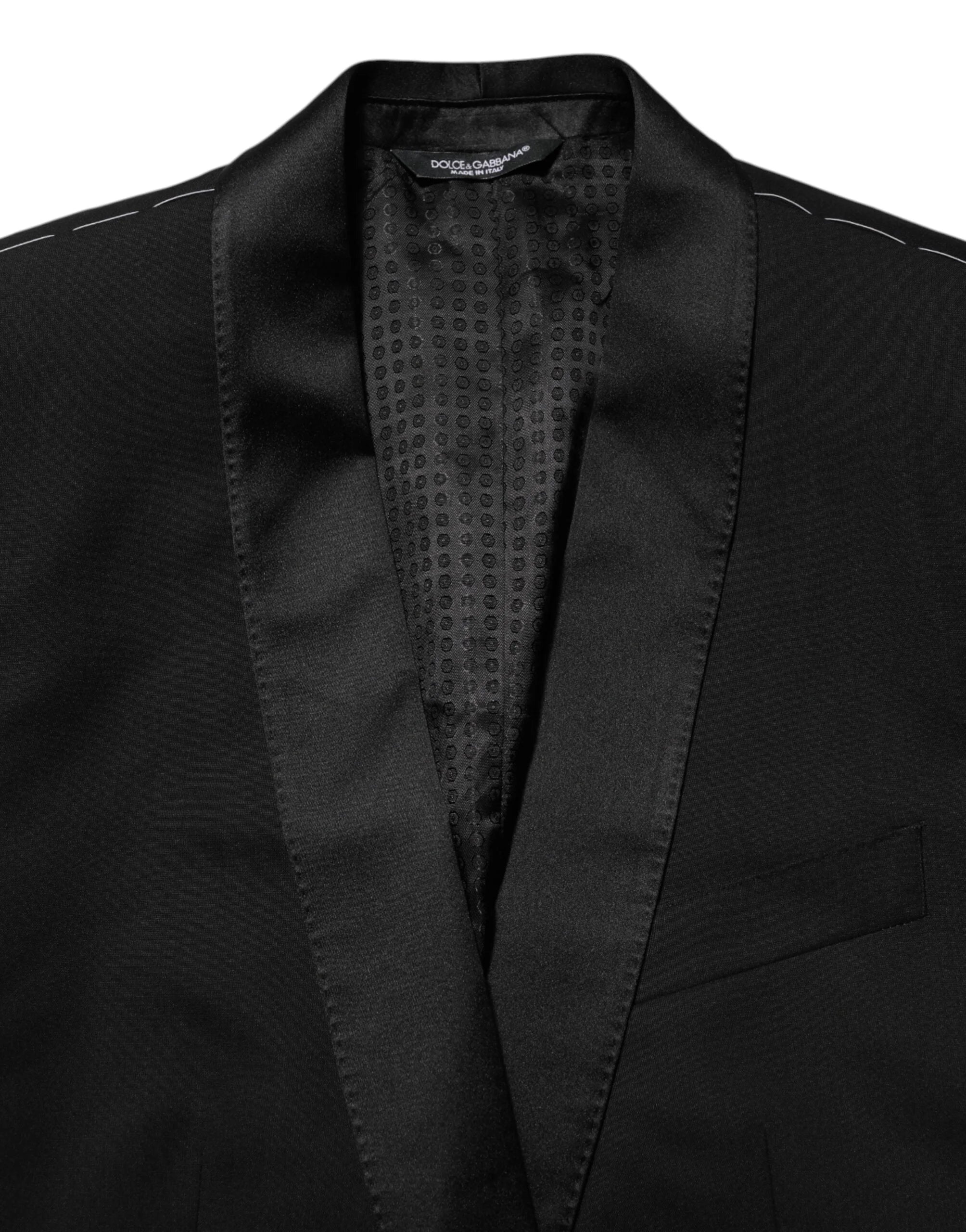 Dolce & Gabbana Black MARTINI 1 Button Suit Jacket Blazer - IT48 | M - Sport Jackets