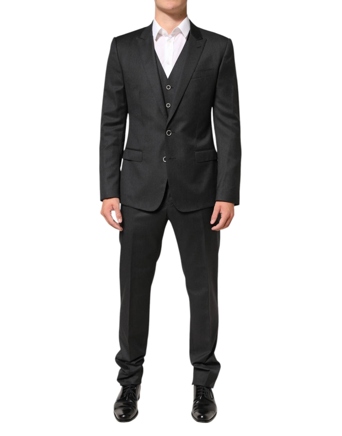 Dolce & Gabbana Black MARTINI 2 Buttons Suit 3 Piece Suit - IT50 | L - Suits