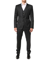 Dolce & Gabbana Black MARTINI 2 Buttons Suit 3 Piece Suit - IT50 | L - Suits