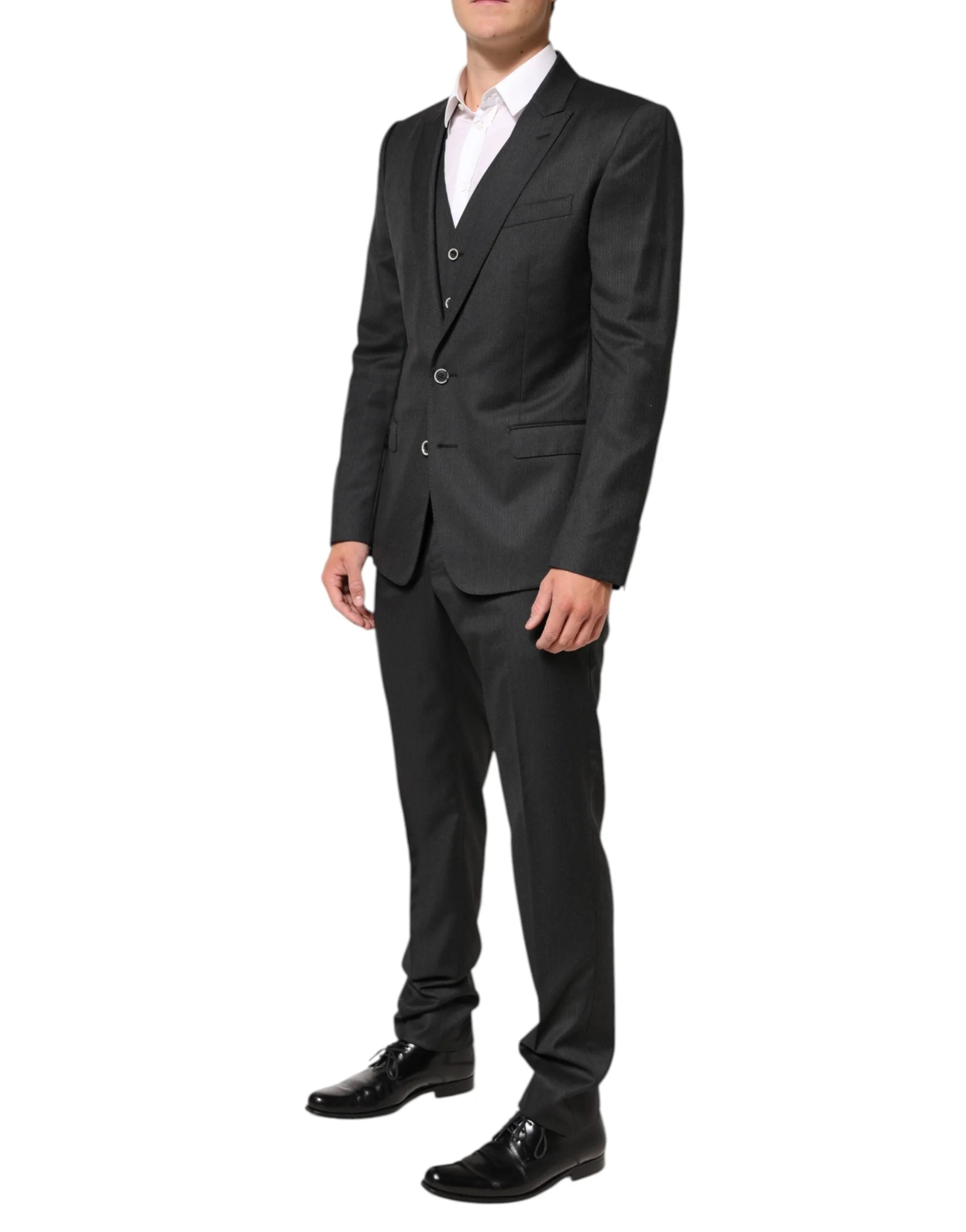Dolce & Gabbana Black MARTINI 2 Buttons Suit 3 Piece Suit - IT50 | L - Suits