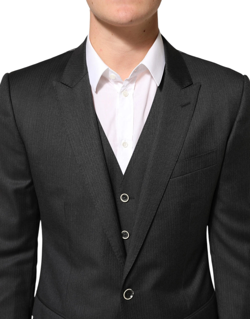 Dolce & Gabbana Black MARTINI 2 Buttons Suit 3 Piece Suit - IT50 | L - Suits