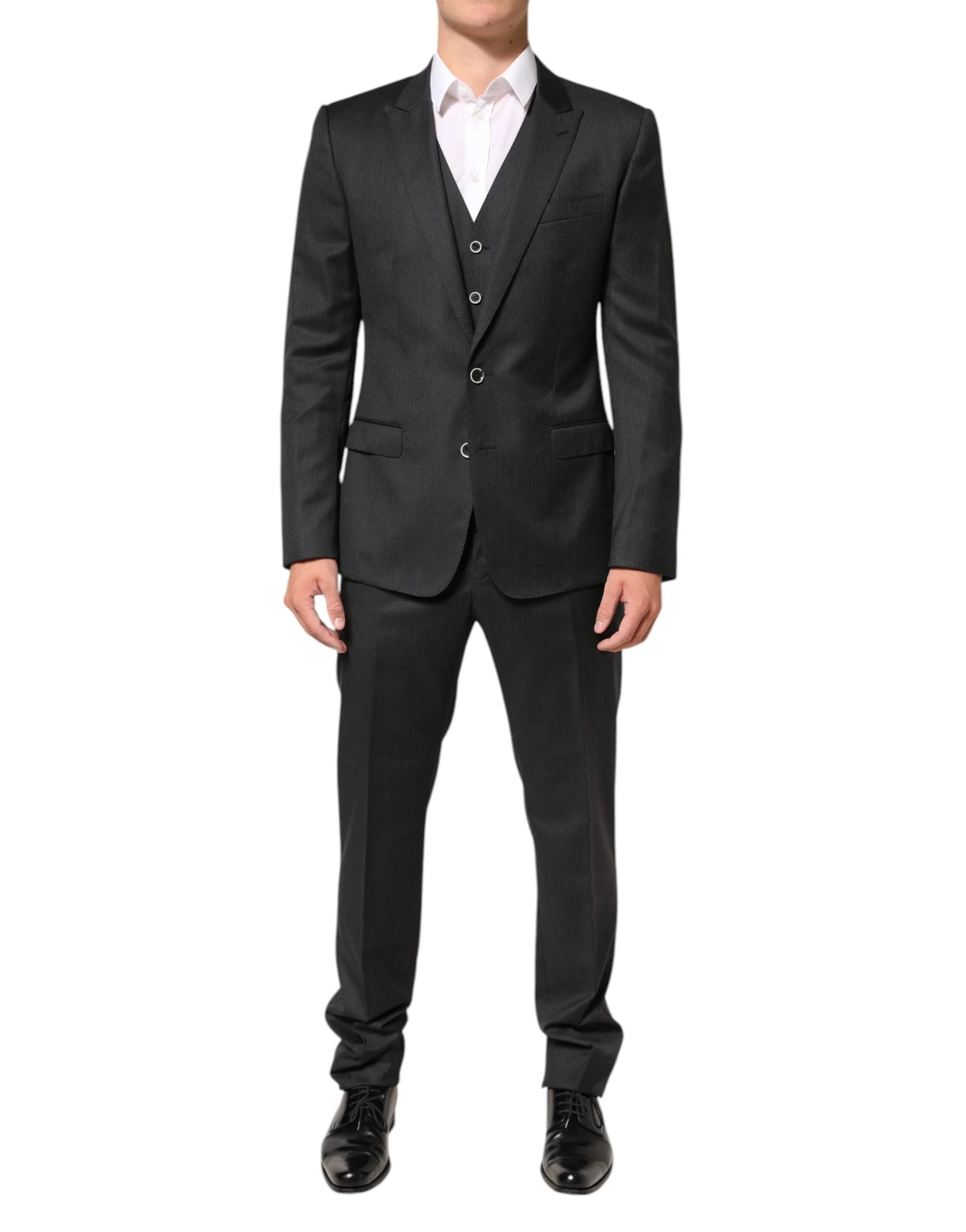 Dolce & Gabbana Black MARTINI 2 Buttons Suit 3 Piece Suit - IT50 | L - Suits
