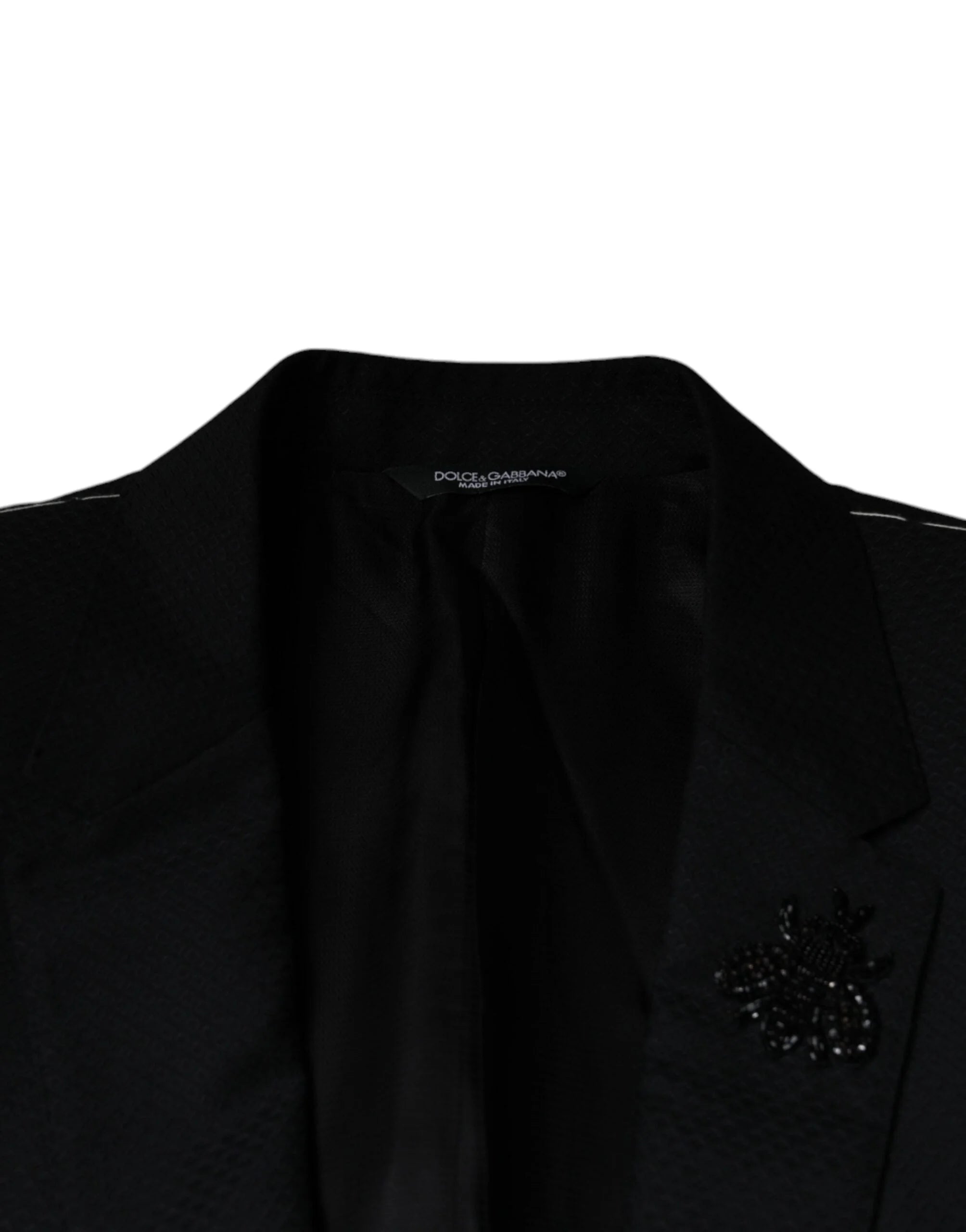 Dolce & Gabbana Black MARTINI Bee Single Breasted Blazer - IT46 | S - Sport Jackets