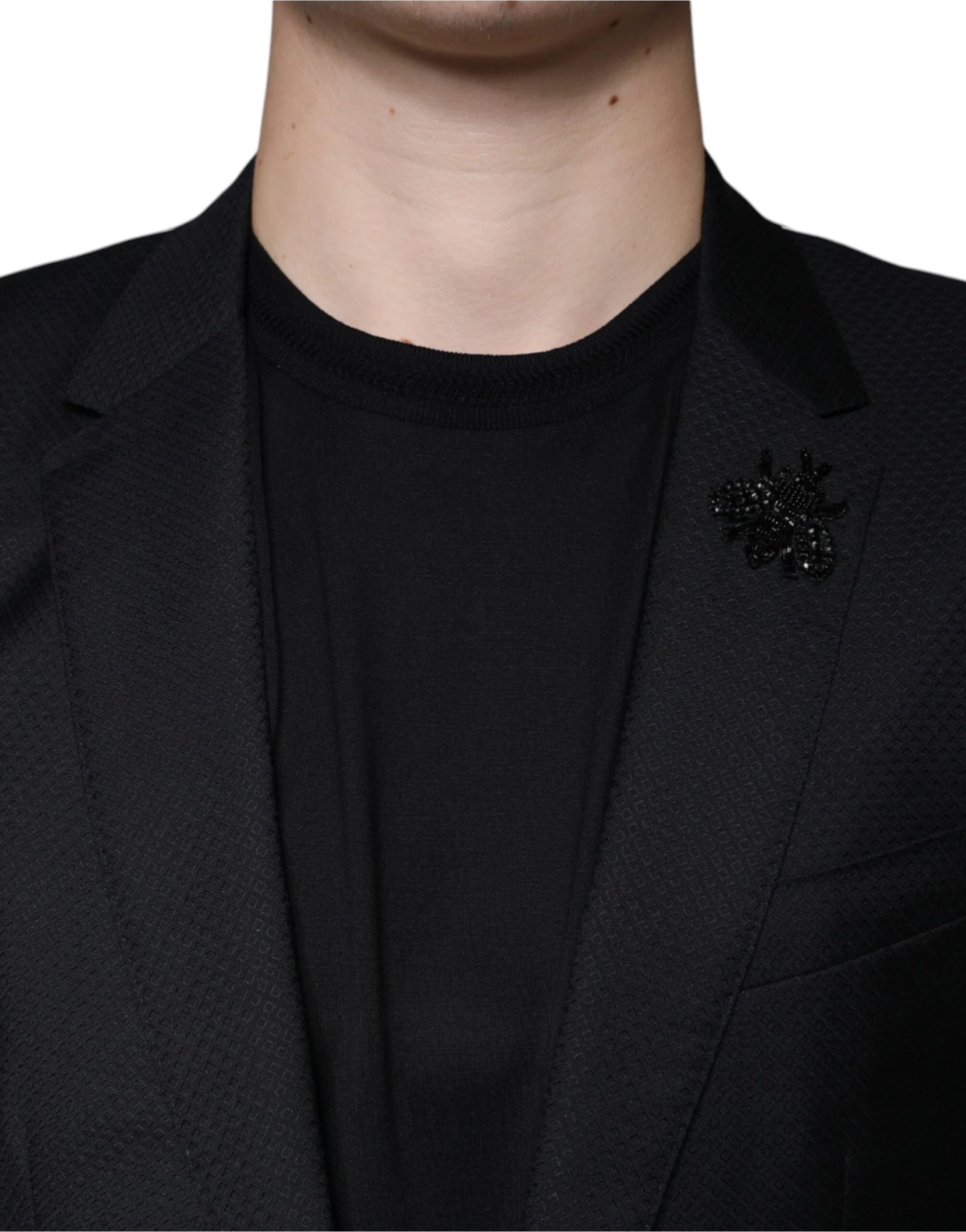 Dolce & Gabbana Black MARTINI Bee Single Breasted Blazer - IT46 | S - Sport Jackets