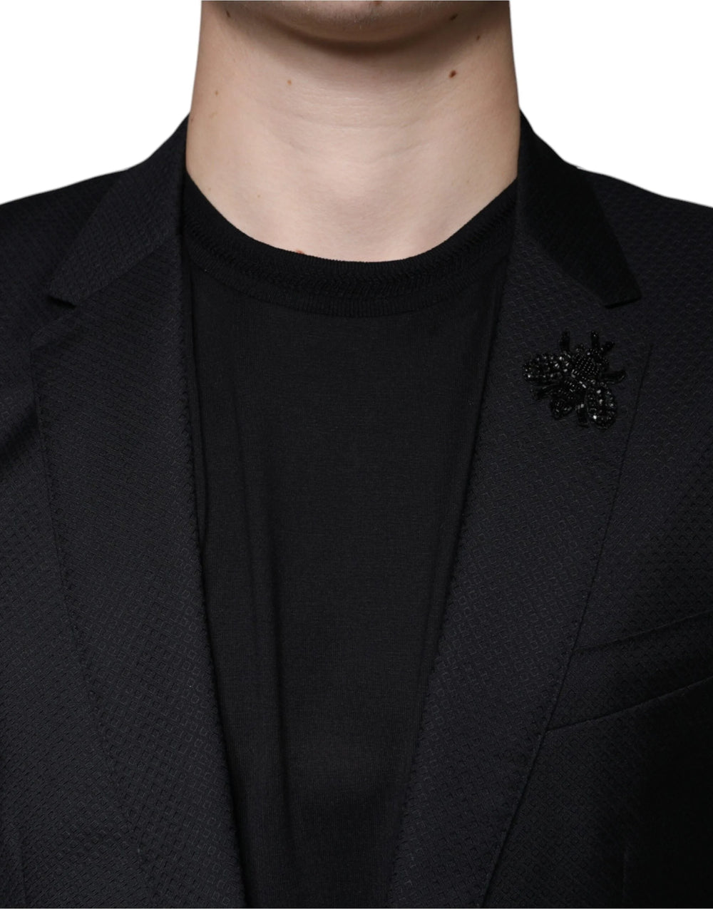 Dolce & Gabbana Black MARTINI Bee Single Breasted Blazer - IT46 | S - Sport Jackets