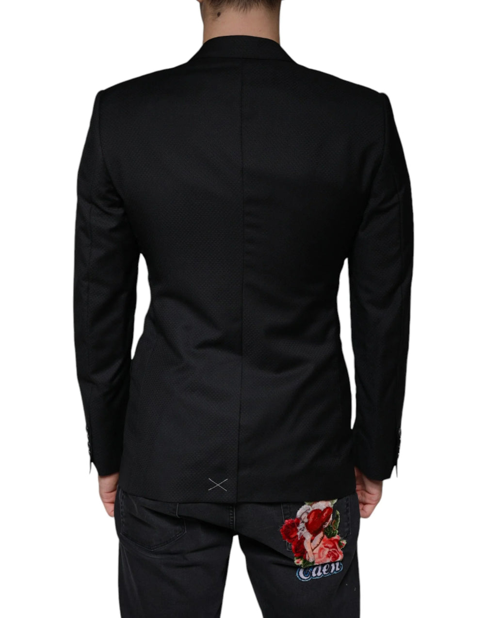 Dolce & Gabbana Black MARTINI Bee Single Breasted Blazer - IT46 | S - Sport Jackets