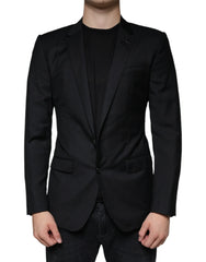Dolce & Gabbana Black MARTINI Bee Single Breasted Blazer - IT46 | S - Sport Jackets