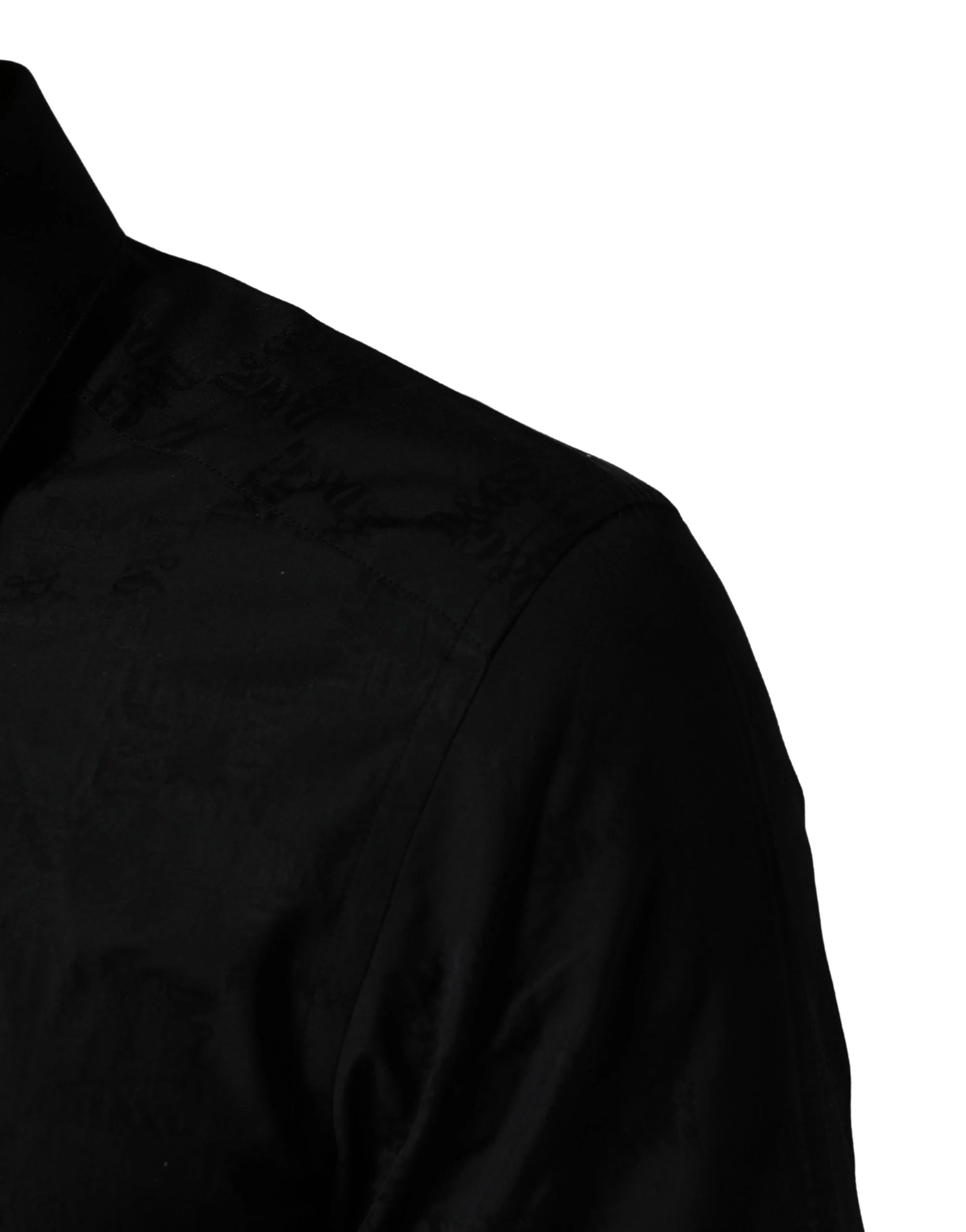 Dolce & Gabbana Black MARTINI Cotton Slim Dress Formal Shirt - IT39 | S