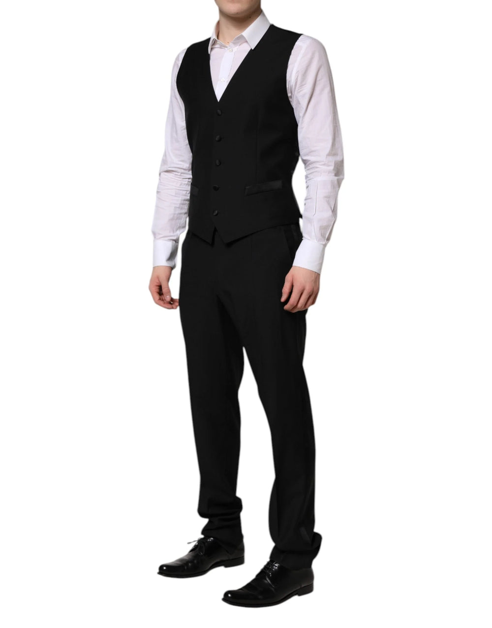 Dolce & Gabbana Black MARTINI Crystal Embellished 3 Pc Suit - IT50 | L - Tuxedos