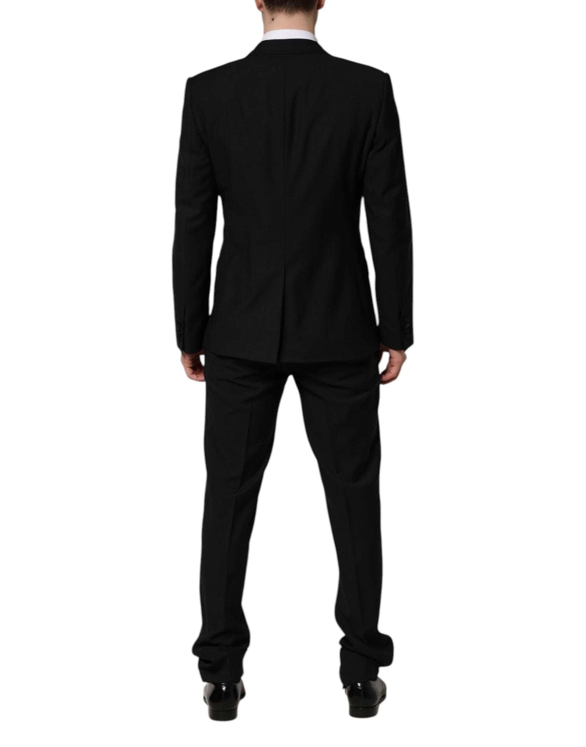 Dolce & Gabbana Black MARTINI Crystal Embellished 3 Pc Suit - IT50 | L - Tuxedos