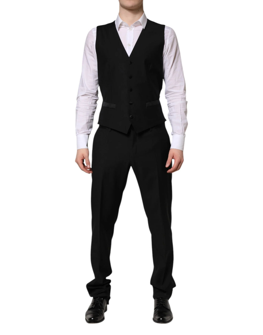 Dolce & Gabbana Black MARTINI Crystal Embellished 3 Pc Suit - IT50 | L - Tuxedos