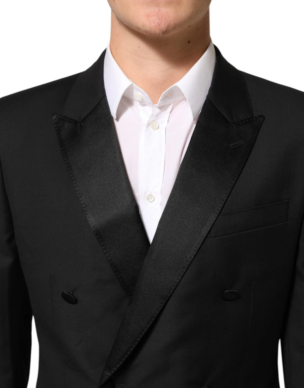 Dolce & Gabbana Black MARTINI Double-Breasted Suit Blazer - IT48 | M - Sport Jackets