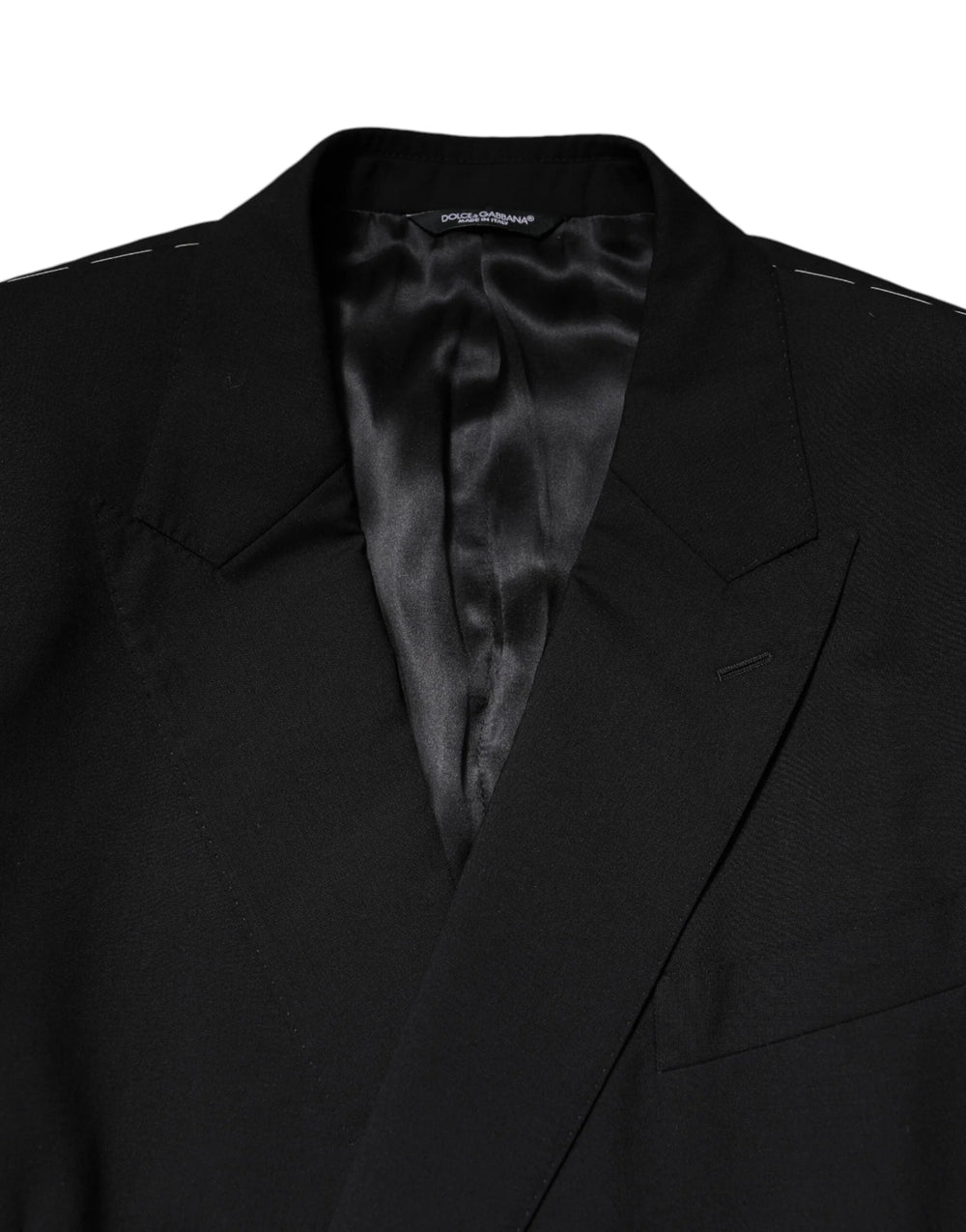 Dolce & Gabbana Black MARTINI Double Breasted Suit Jacket - IT54 | XL - Sport Jackets
