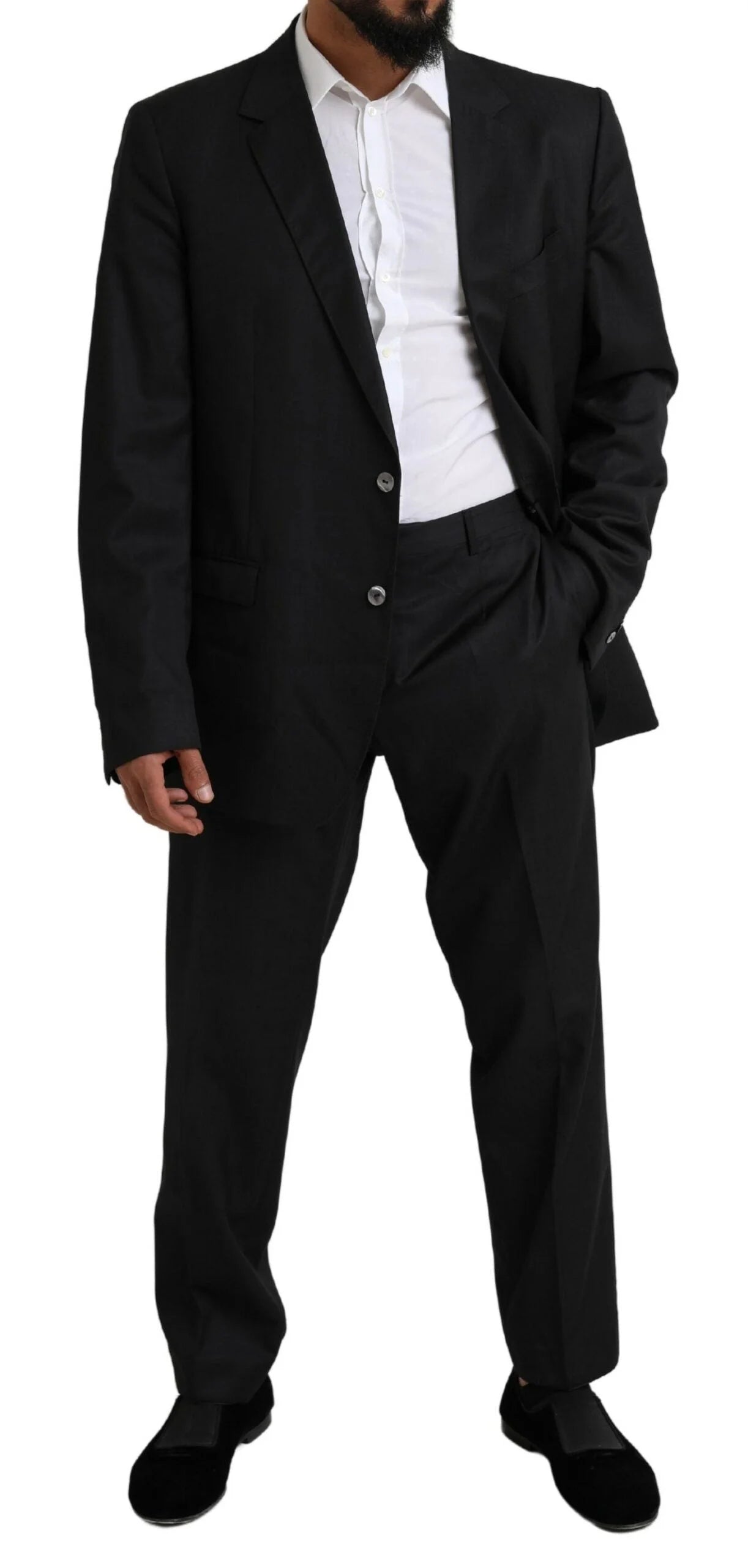 Dolce & Gabbana Black MARTINI Single Breasted 2 Piece Suit - IT58 | XXL - Suits