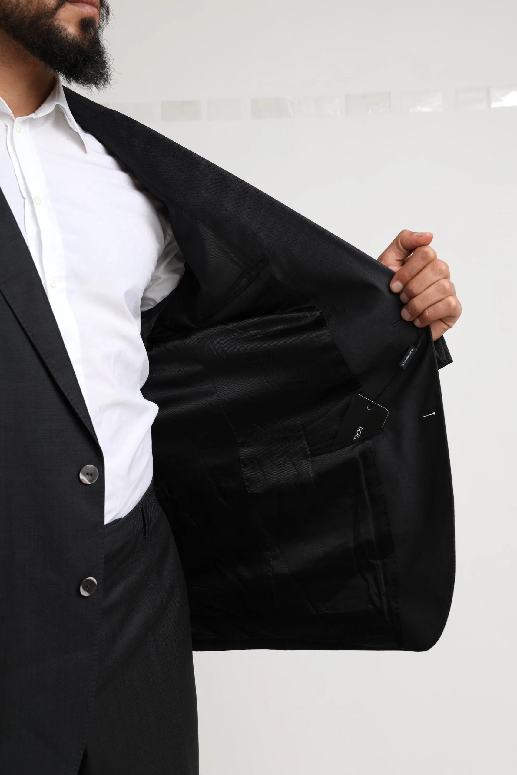 Dolce & Gabbana Black MARTINI Single Breasted 2 Piece Suit - IT58 | XXL - Suits