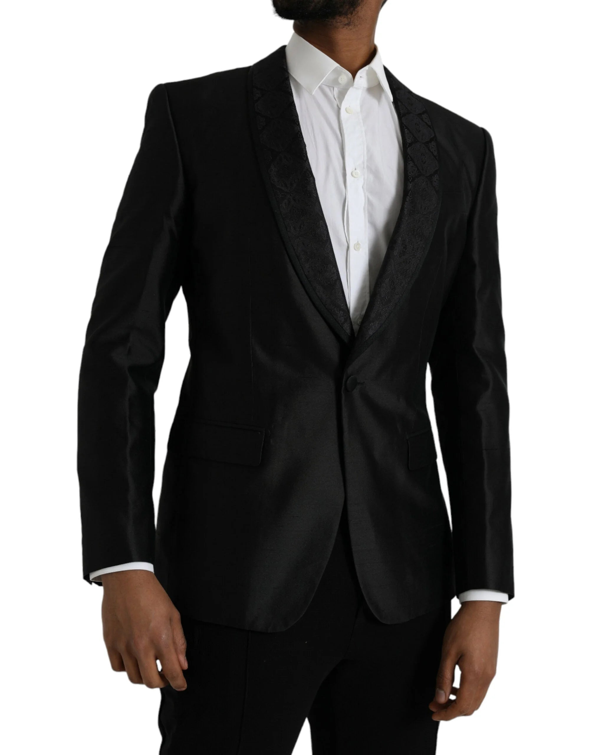 Dolce & Gabbana Black MARTINI Single Breasted Coat Blazer - IT48 | M - Sport Jackets