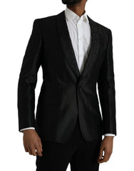Dolce & Gabbana Black MARTINI Single Breasted Coat Blazer - IT48 | M - Sport Jackets