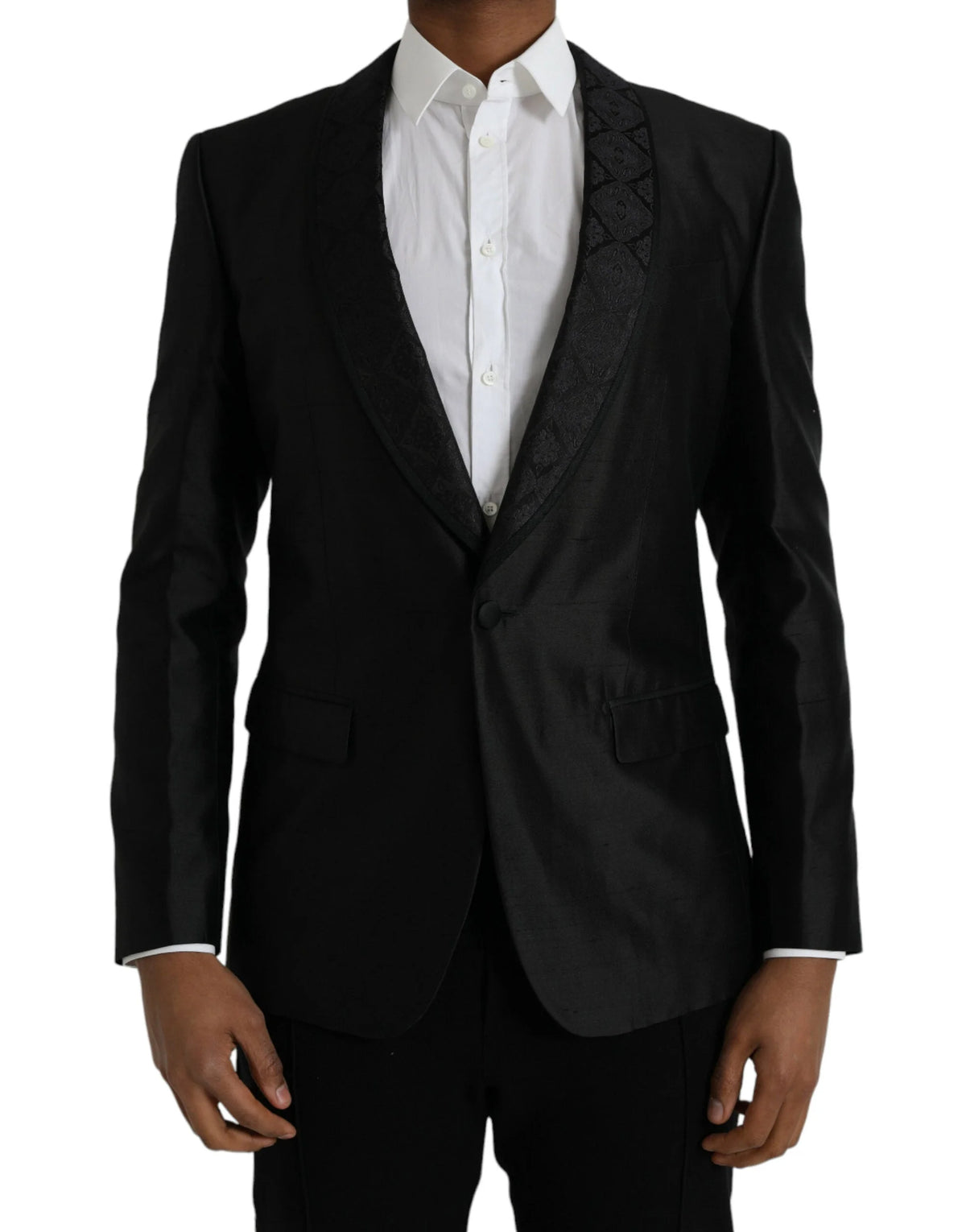 Dolce & Gabbana Black MARTINI Single Breasted Coat Blazer - IT48 | M - Sport Jackets