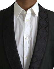 Dolce & Gabbana Black MARTINI Single Breasted Coat Blazer - IT48 | M - Sport Jackets