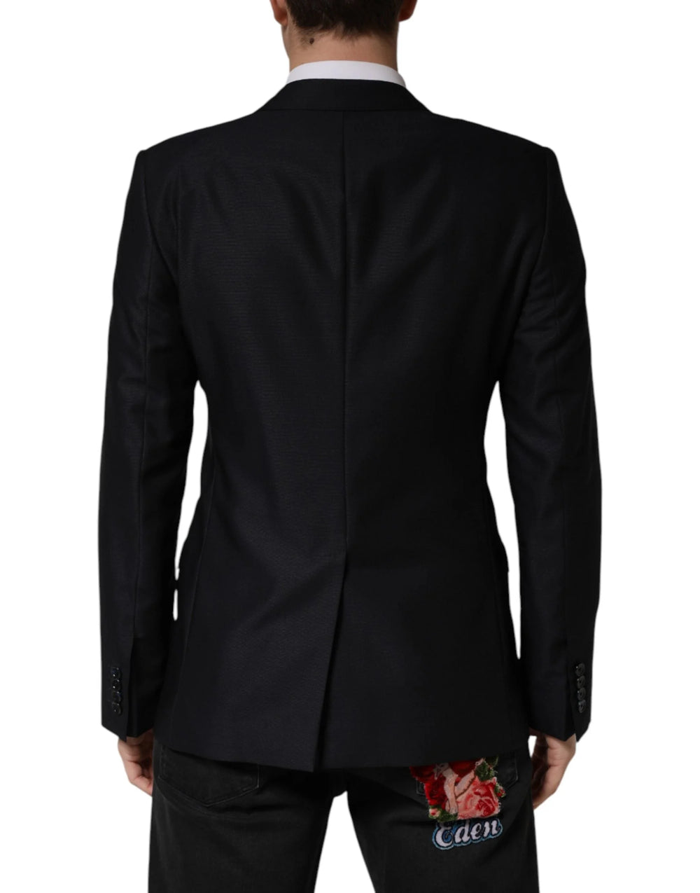 Dolce & Gabbana Black MARTINI Single Breasted Jacket Blazer - IT48 | M