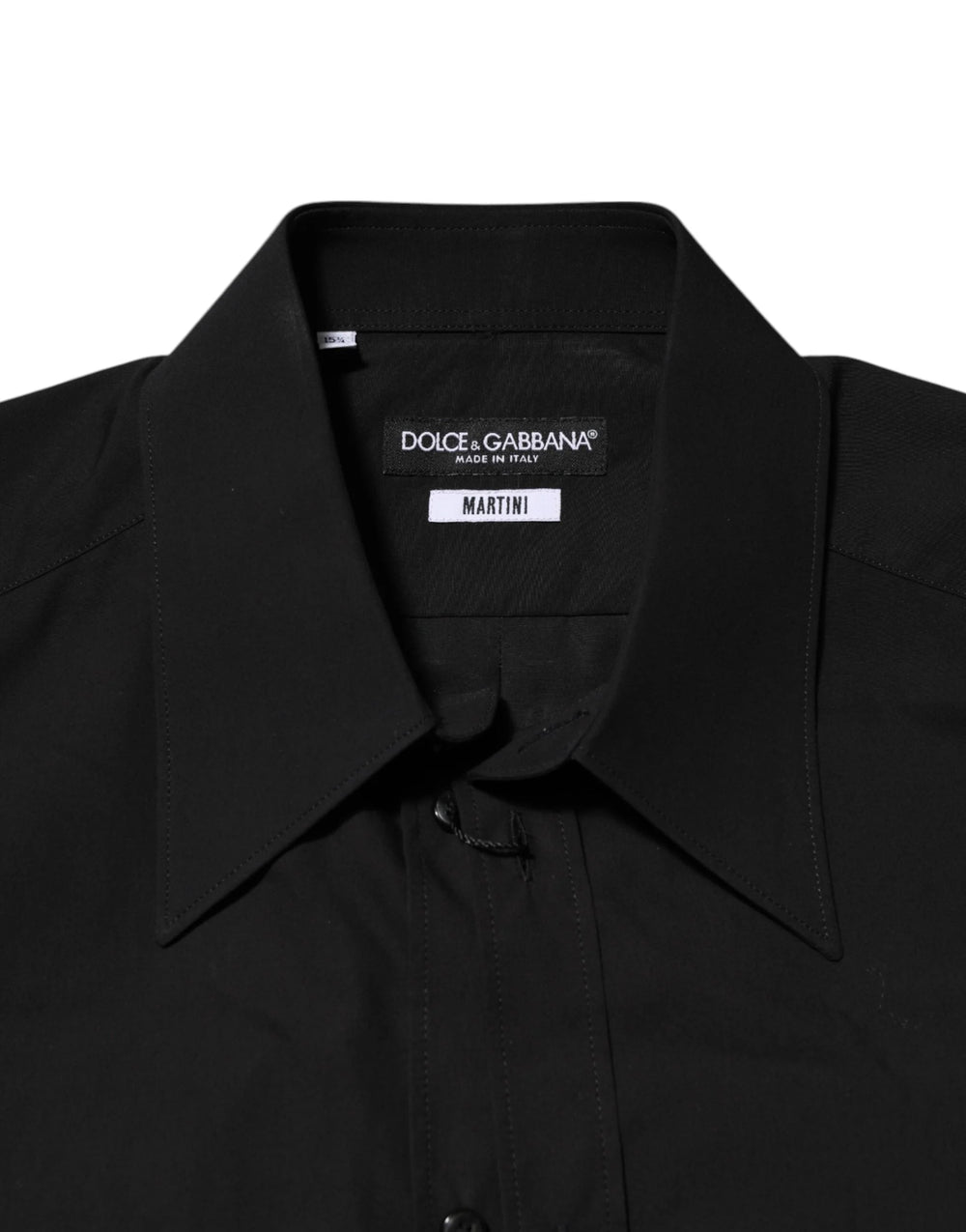 Dolce & Gabbana Black MARTINI Slim Fit Dress Formal Men Shirt - IT40 | M - Shirts
