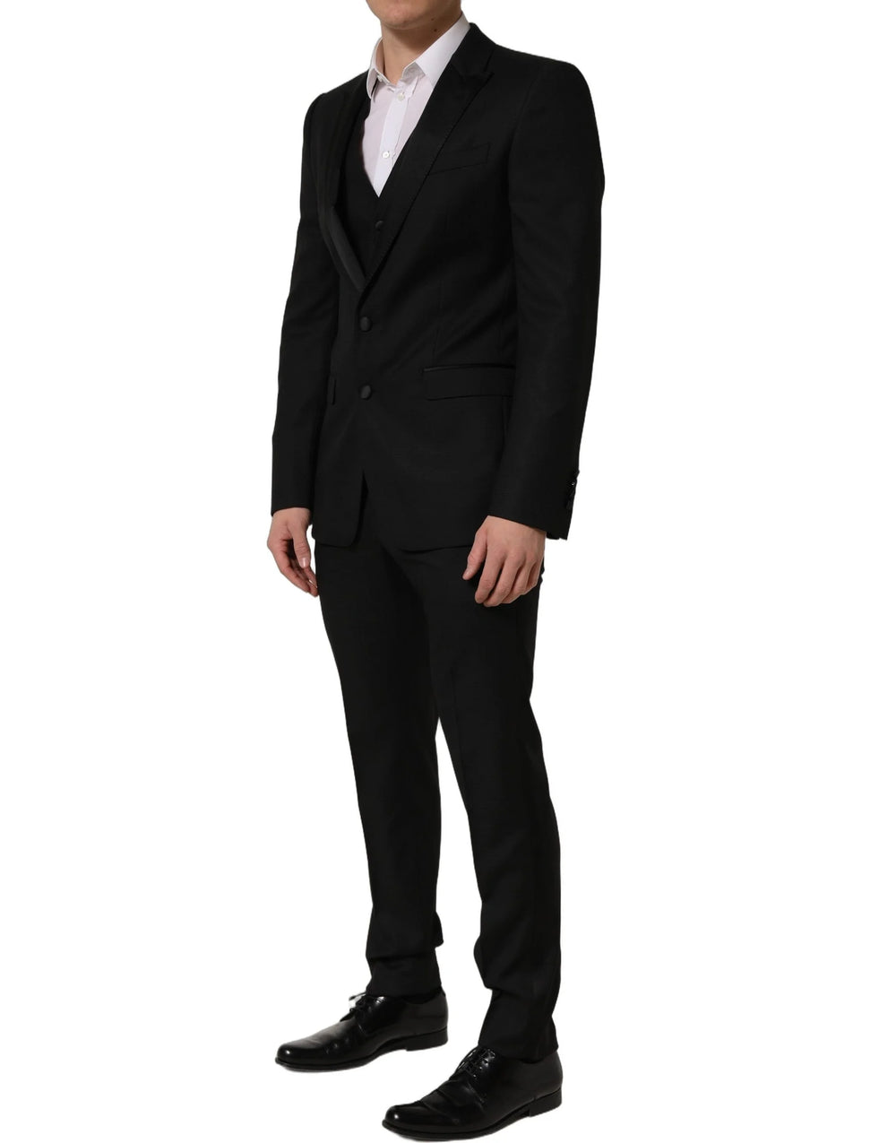Dolce & Gabbana Black MARTINI Slim Fit Formal 3 Piece Suit - IT48 | M