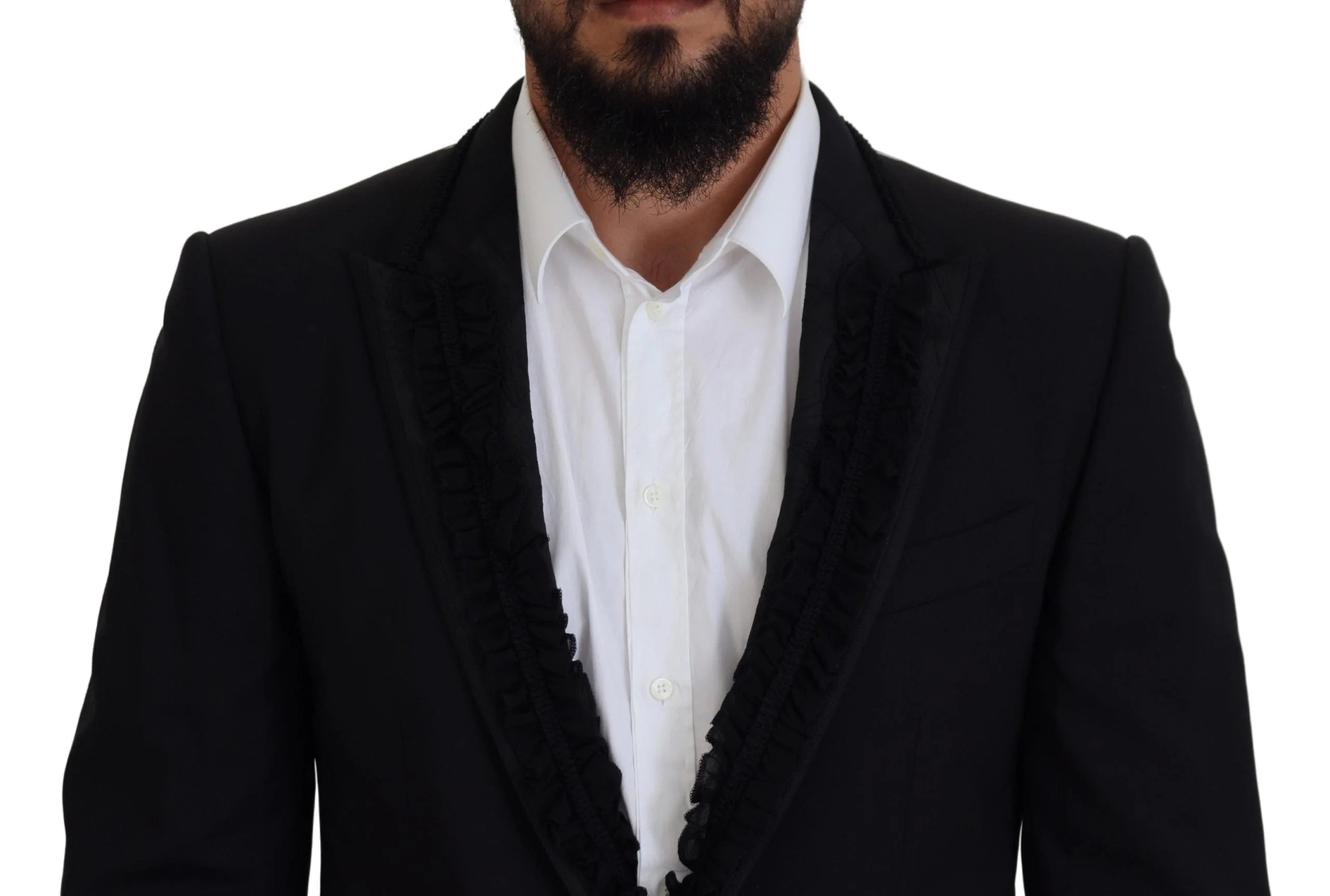 Dolce & Gabbana Black MARTINI Slim Fit Jacket Blazer - IT50 | L - Sport Jackets