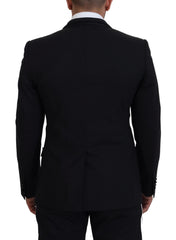 Dolce & Gabbana Black MARTINI Slim Fit Jacket Blazer - IT50 | L - Sport Jackets