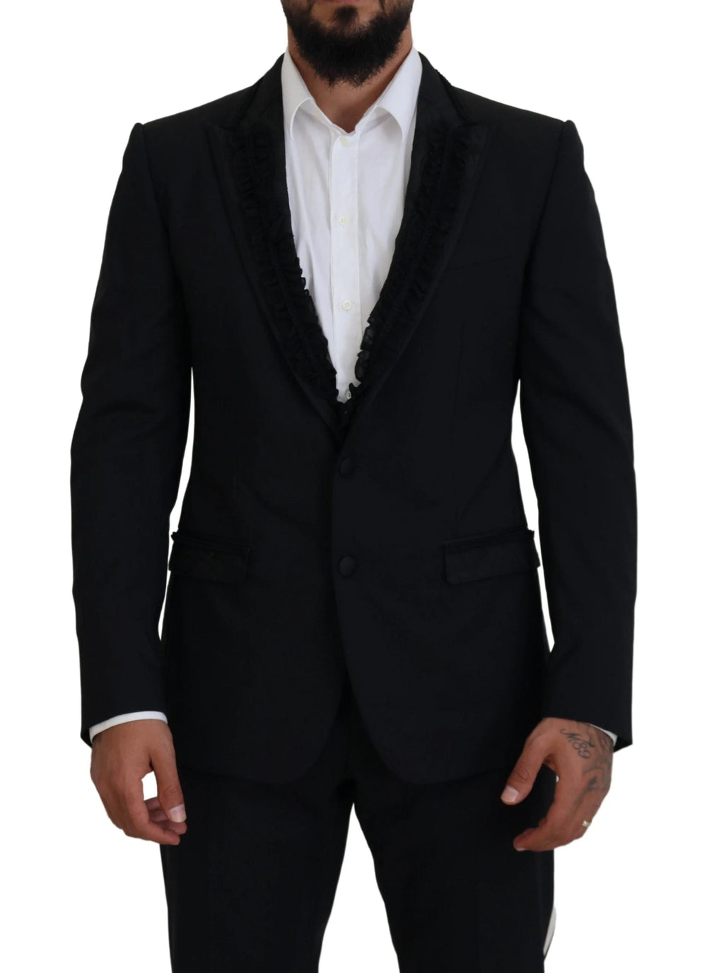 Dolce & Gabbana Black MARTINI Slim Fit Jacket Blazer - IT50 | L - Sport Jackets