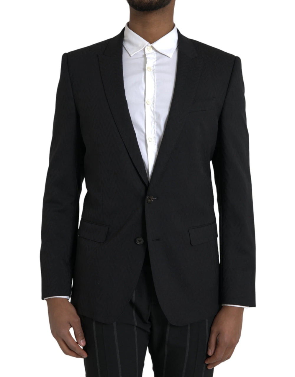 Dolce & Gabbana Black MARTINI Slim Fit Jacket Coat Blazer - IT48 | M - Sport Jackets