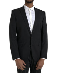 Dolce & Gabbana Black MARTINI Slim Fit Jacket Coat Blazer - IT48 | M - Sport Jackets