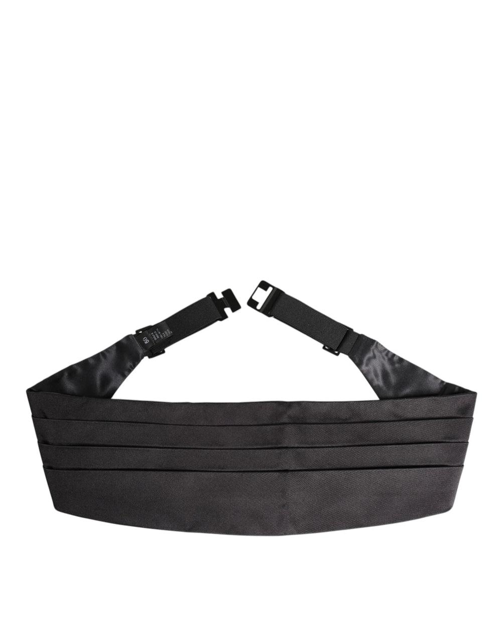 Dolce & Gabbana Black Men 100% Silk Belt Wide Waist Cummerbund - IT54 | XXL - Suspenders