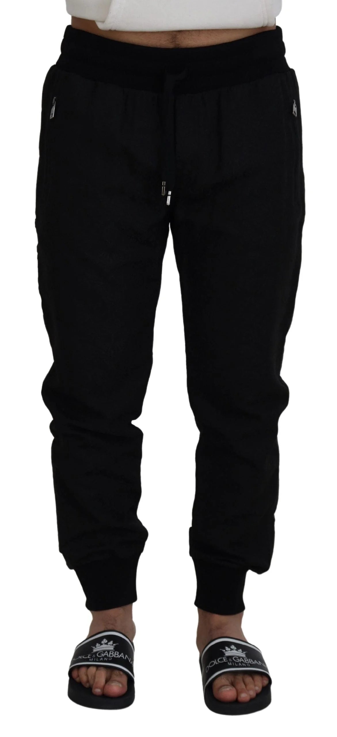 Dolce & Gabbana Black Men Casual Jogger Pants - IT52 | L - Joggers