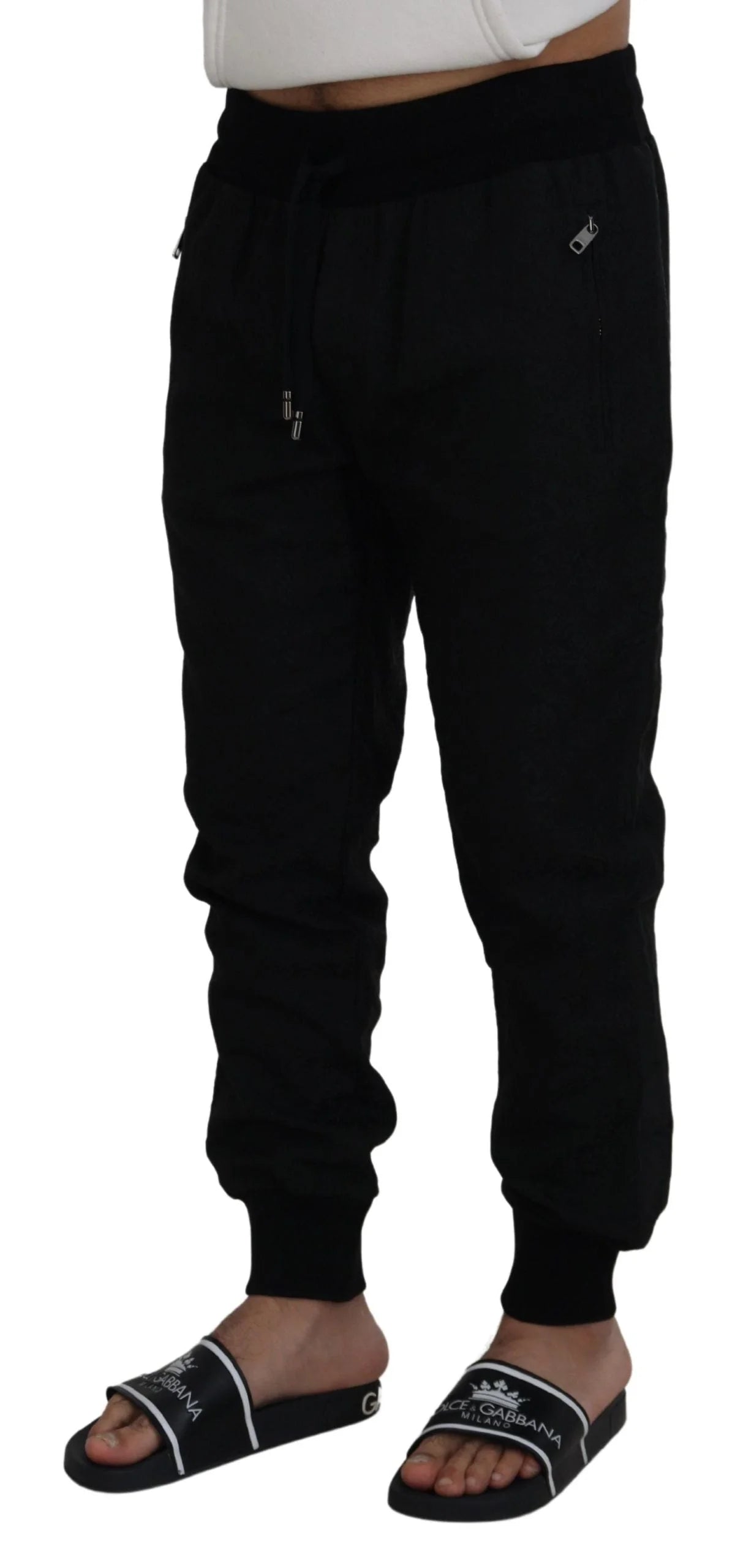 Dolce & Gabbana Black Men Casual Jogger Pants - IT52 | L - Joggers
